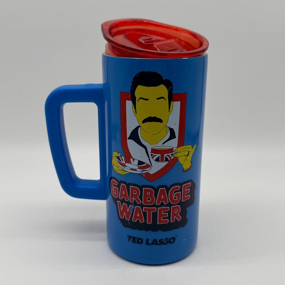 Silver Buffalo Ted Lasso Garbage Water Travel Mug Stainless Steel Insulated 15oz